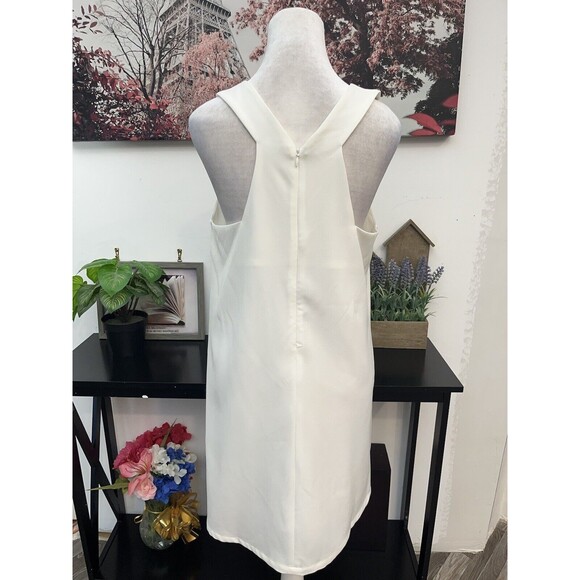 Loveriche Women’s Sheath Dress With Pockets Size M V Neck Sleeveless Zipper Back - Picture 5 of 11